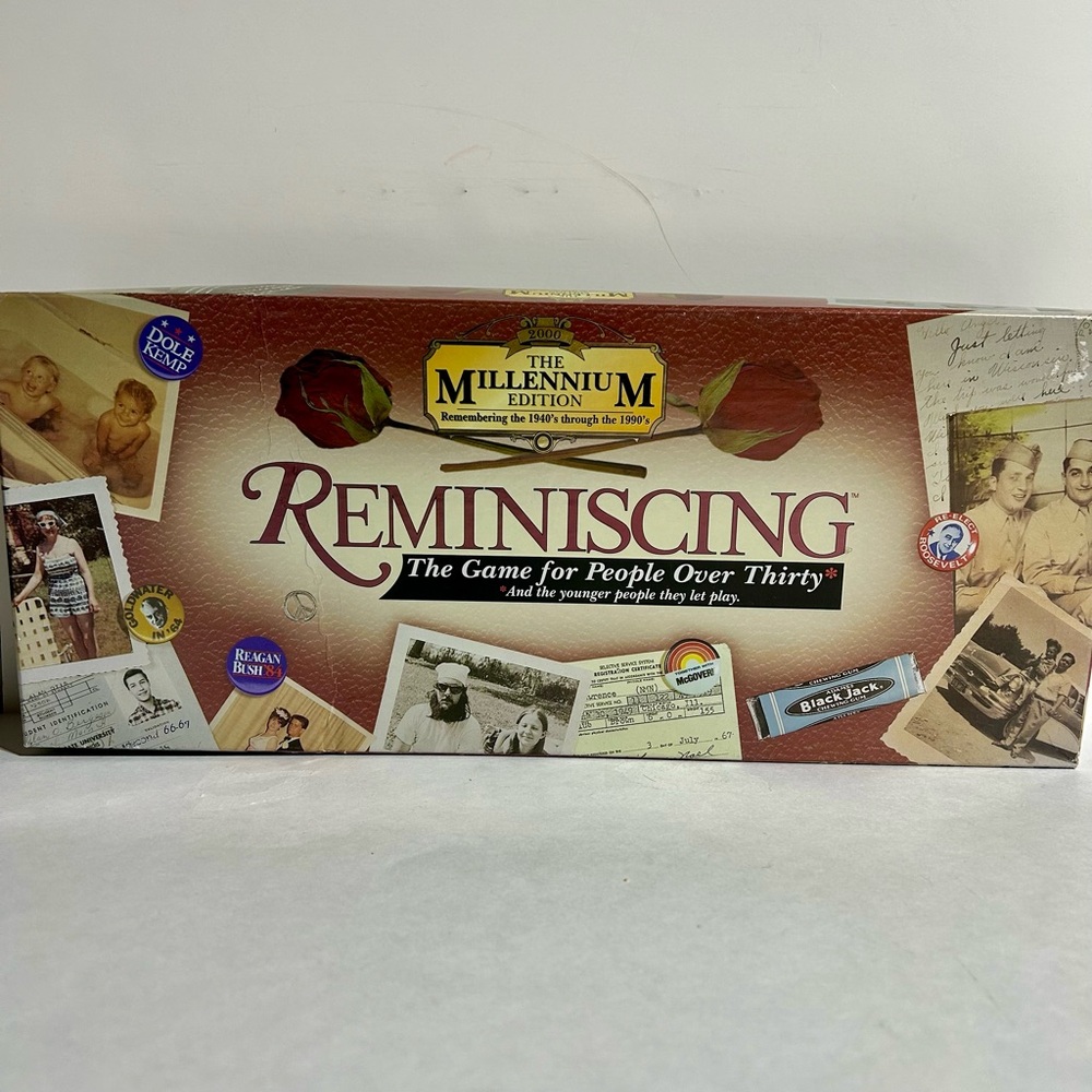 Reminiscing Trivia Board Game People Over 30 Master Edition Vintage 1998 NEW